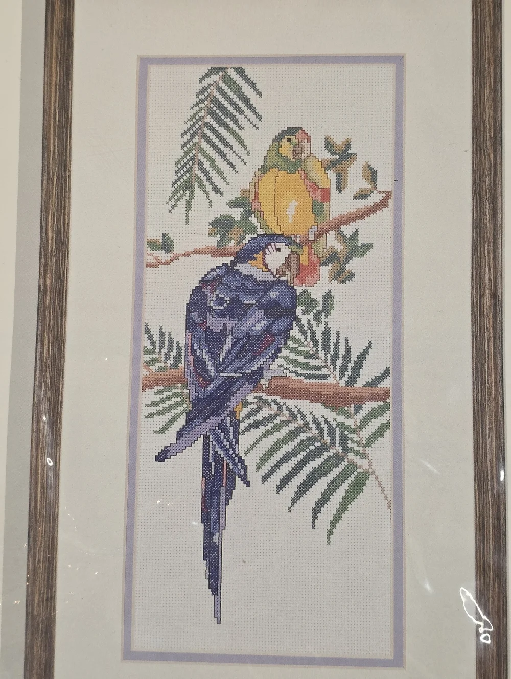 Vintage Needle Treasures Counted Cross Stitch Kit Polly & Pedro Parrots Sealed